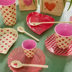 Rice Melamin Lattebecher Darling Hearts 400 ml