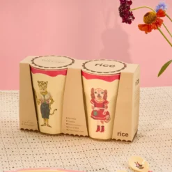 Rice Melamin Lattebecher Nathalie Lété Red Kiss 2er-Set