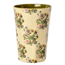 Rice Melamin Lattebecher Retro Bouquet 400 ml