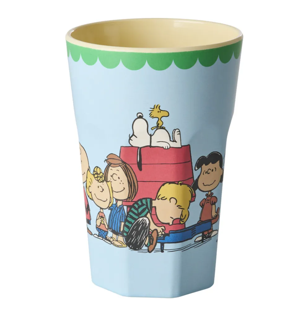 Rice Melamin Lattebecher Soft Blue Snoopy 400 ml