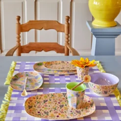 Rice Melamin Lattebecher Wild Flower Two Tone