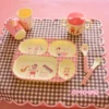 Rice Melamin Melamin-Geschirr Geschenkbox Pink Music Band 4-teilig