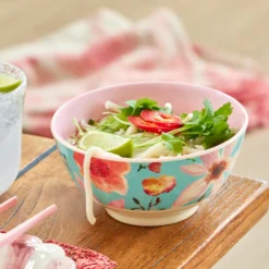 Rice Melamin Schüssel Selma Flower Mint 700 ml