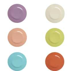 Rice Melamin Speiseteller Glory Days Colors 6er-Set