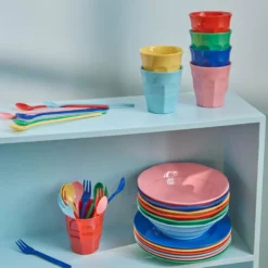 Rice Melamin Teelöffel Solid Colors 6er-Set