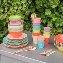 Rice Melamin Teller Glory Days Colors 6er-Set