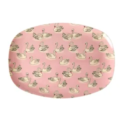 Rice Melamin Teller Oval Swan in Paris