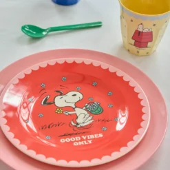 Rice Melamin Teller Red Snoopy