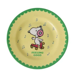 Rice Melamin Teller Yellow Snoopy