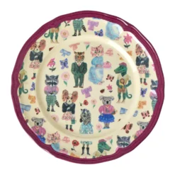 Rice Melamin Vintage Teller Nathalie Lété Bordeaux 20,5 cm