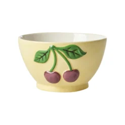 Rice Schüssel Keramik Cherries Cream 600 ml
