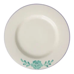 Rice Speiseteller Keramik handbemalt Green Flower Vine