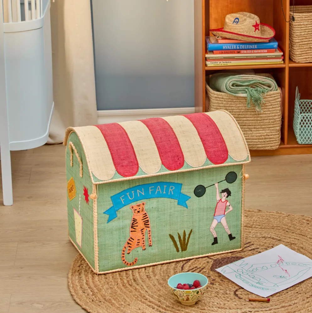 Rice Spielzeugkorb Fun Fair Blue