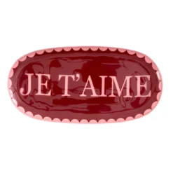 Rice Tablett Metall JE T' AIME Rusty Beauty