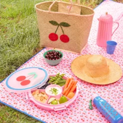 Rice Tasche Bast Big Cherry bestickt L