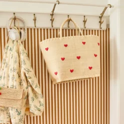 Rice Tasche Bast Darling Hearts bestickt L