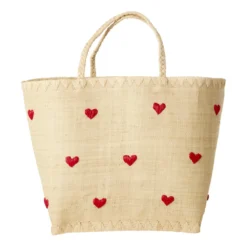 Rice Tasche Bast Darling Hearts bestickt L