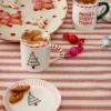 Rice Tasse Keramik handbemalt Xmas Three 420 ml