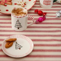 Rice Tasse Keramik handbemalt Xmas Three 420 ml