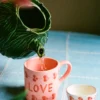 Rice Teekanne Keramik Kohl Design handbemalt 1,6L