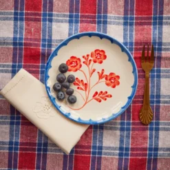 Rice Teller Keramik handbemalt Vintage Flower 15 cm