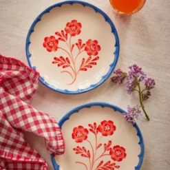 Rice Teller Keramik handbemalt Vintage Flower 15 cm