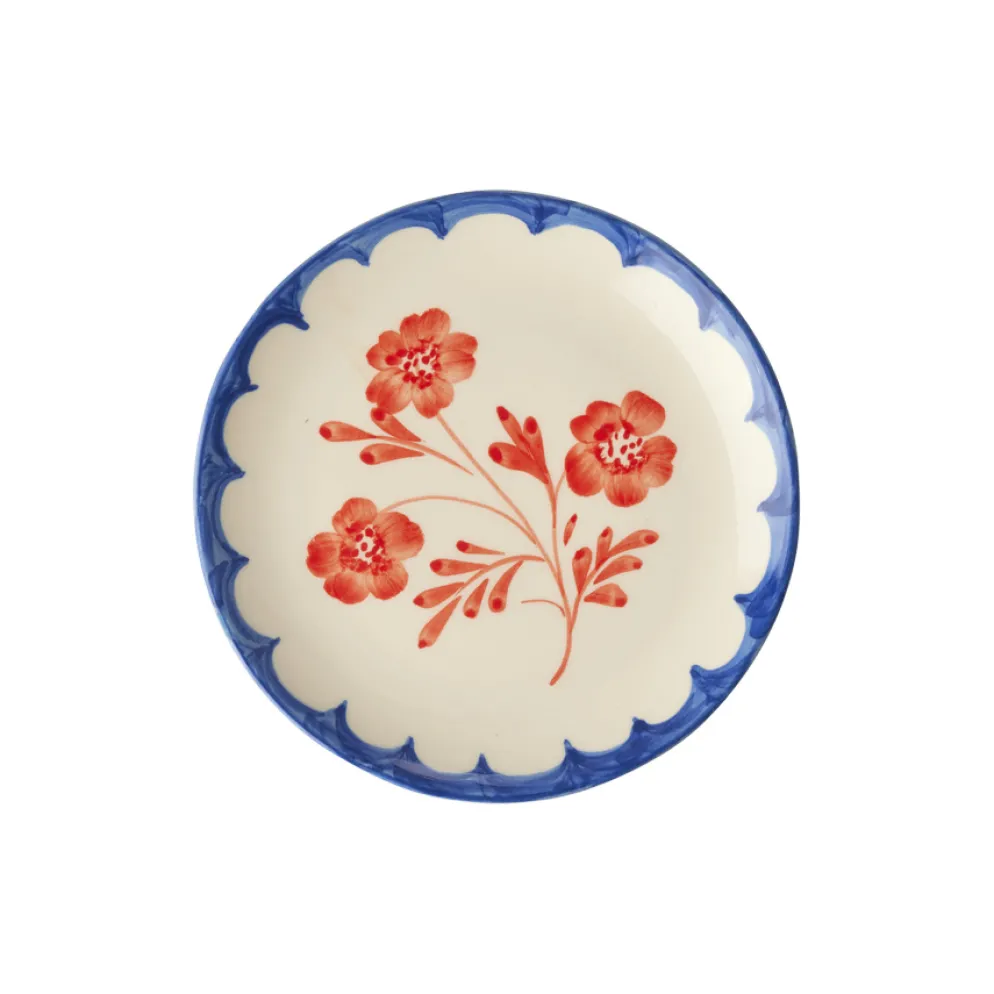 Rice Teller Keramik handbemalt Vintage Flower 15 cm