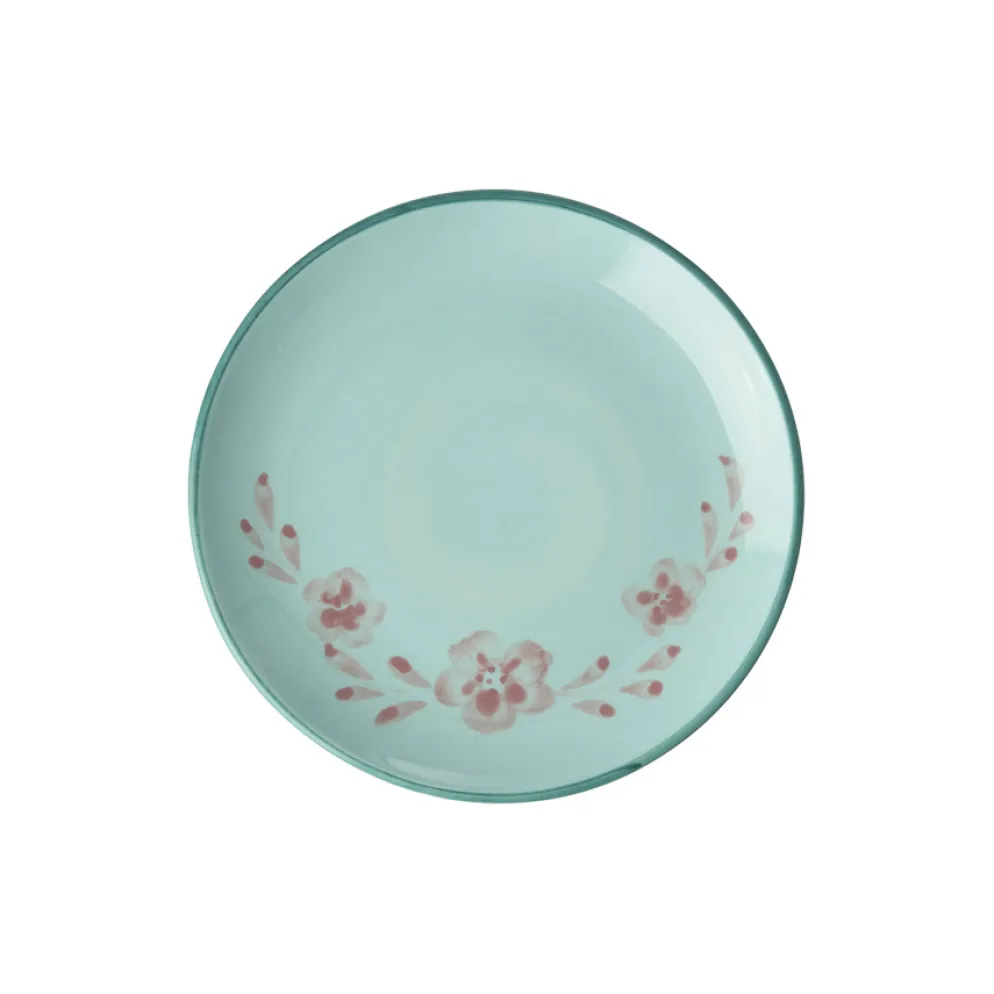 Rice Teller Keramik handbemalt Flower Vine 15 cm