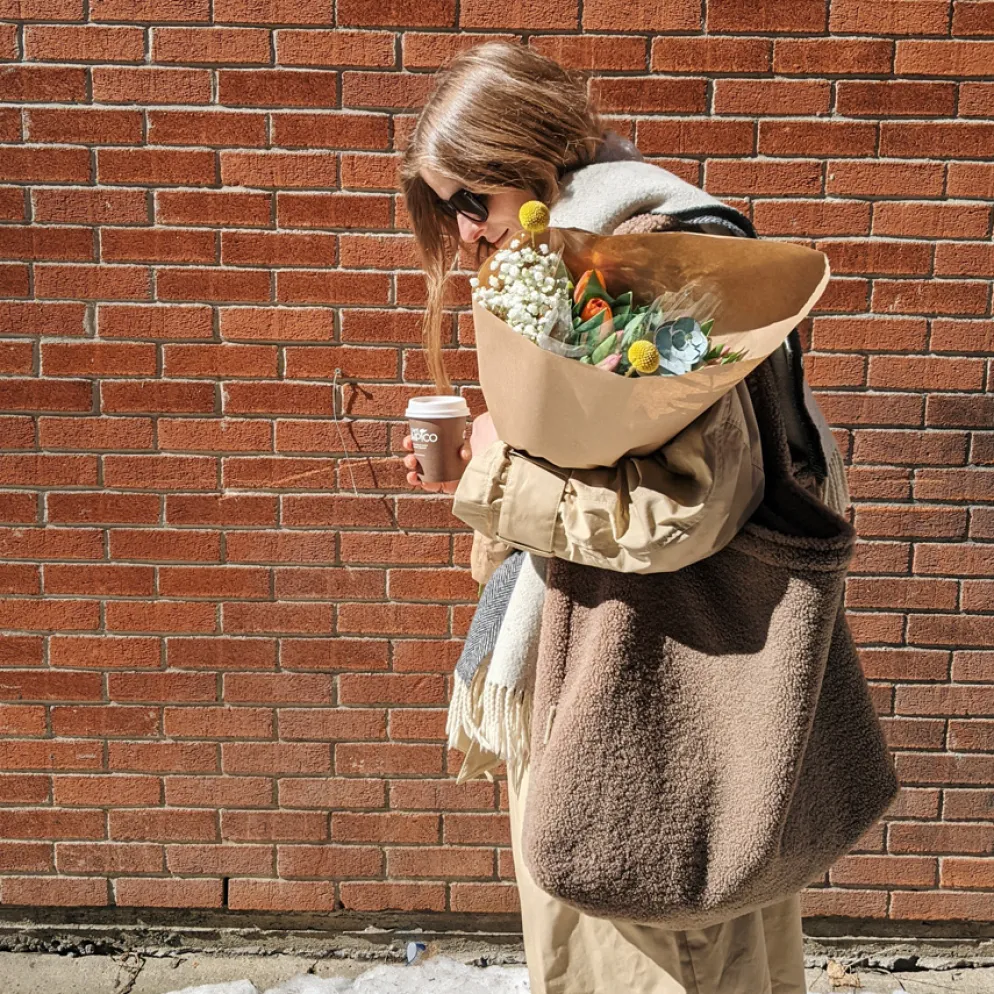 Studio Noos Tasche Brown teddy mom-bag