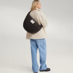 Studio Noos Tasche Cross Body Flannel Chalkstripe Brown