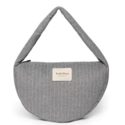 Studio Noos Tasche Cross Body Flannel Chalkstripe Light Grey