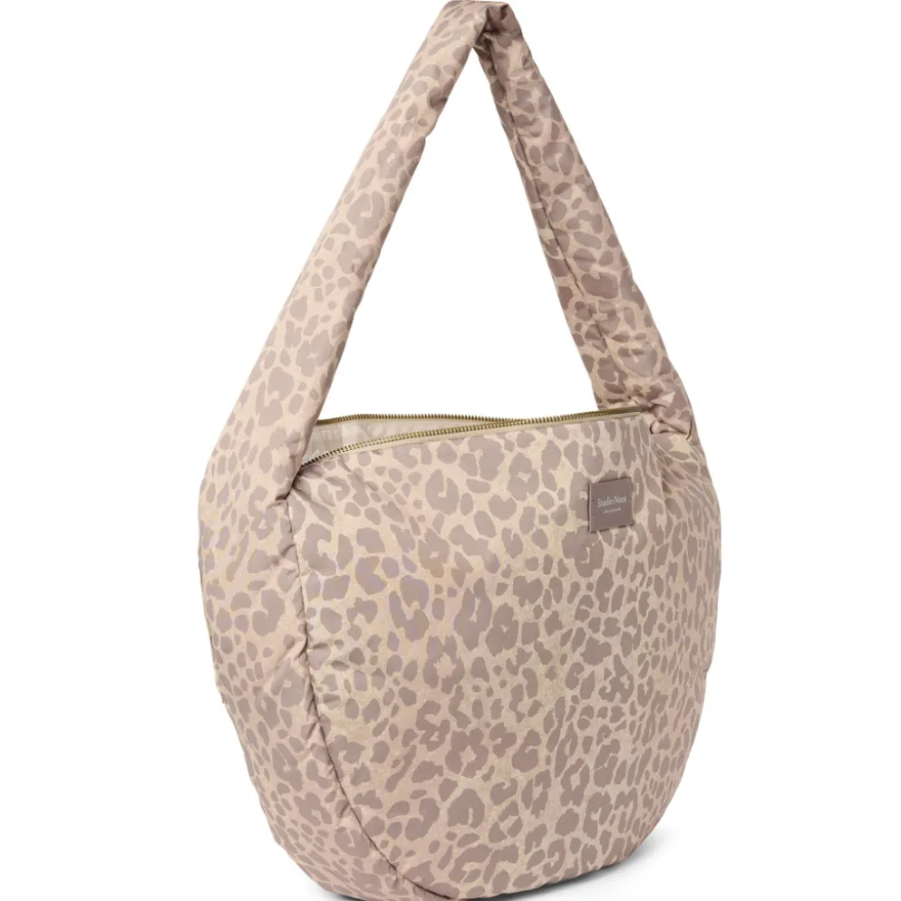 Studio Noos Tasche Cross Body Bag Puffy Beige Leopard