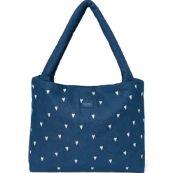 Studio Noos Tasche Denim Dark Blue White Hearts Mom-Bag