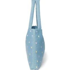 Studio Noos Tasche Denim Light Blue Hearts Mom-Bag