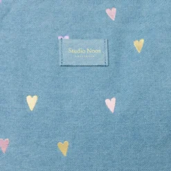 Studio Noos Tasche Denim Light Blue Hearts Mom-Bag