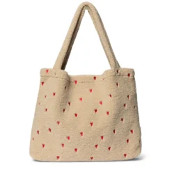 Studio Noos Tasche Ecru Teddy Hearts mom-bag