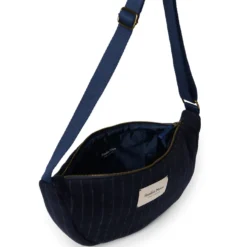 Studio Noos Tasche Fanny Pack Flannel Chalkstripe Dark Blue