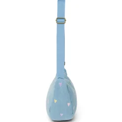 Studio Noos Tasche Fanny Pack Denim Light Blue Hearts