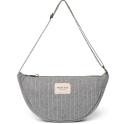 Studio Noos Tasche Fanny Pack Flannel Chalkstripe Light Grey