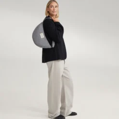 Studio Noos Tasche Fanny Pack Flannel Chalkstripe Light Grey
