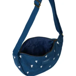 Studio Noos Tasche Fanny Pack Denim Dark Blue White Hearts