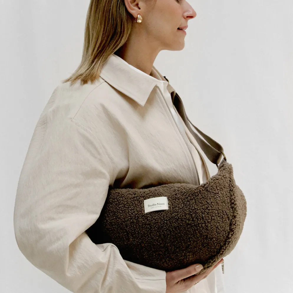 Studio Noos Tasche Fanny Pack Ecru Teddy Adult