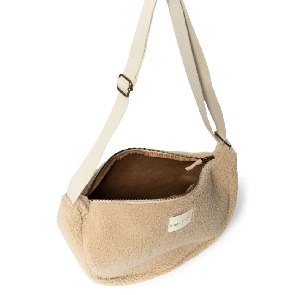 Studio Noos Tasche Fanny Pack Ecru Teddy Adult