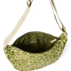 Studio Noos Tasche Fanny Pack Cotton Adult Green Leopard