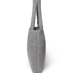 Studio Noos Tasche Flannel Chalkstripe Light Grey Mom-Bag