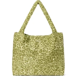 Studio Noos Tasche mom-bag Cotton Green Leopard