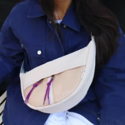Studio Noos Tasche Patchwork Adult Fanny Pack Oatmeal