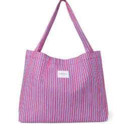 Studio Noos Tasche Poplin Striped mom-bag Raspberry
