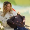 Studio Noos Tasche Puffy Cross Body Bag Brown Hearts