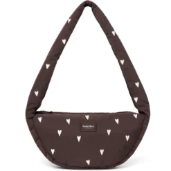 Studio Noos Tasche Puffy Mini Cross Body Bag Brown Hearts
